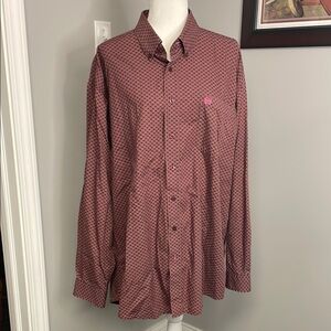 Cinch Mens Western Button Down Long Sleeve Shirt Rodeo Cowboy Barn Size XL